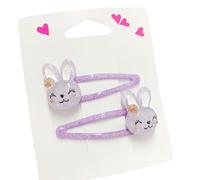 Juego de 2 pinzas para el pelo para niñas, diseño de mariposa brillante y cupcakes, accesorios para el cabello de dibujos animados para cumpleaños de niños