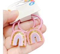 Juego de 2 pinzas para el pelo para niñas, diseño de mariposa brillante y cupcakes, accesorios para el cabello de dibujos animados para cumpleaños de niños