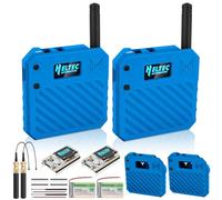 Juego de 2 placas de desarrollo ESP32 LoRa V3 + batería de 3,7 V 3000 mAh + juego de carcasa - con antena de malla de 863 - 928 MHz y SMA compatible con dispositivos LoRa V3 WLAN/Bluetooth para AR