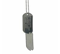 Juego de 2 placas de identificación personalizadas de la Segunda Guerra Mundial, réplica exacta de acero inoxidable antes de 1965, lee la descripción para ver cómo añadir personalización