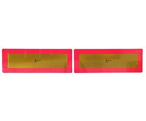 JUEGO DE 2 PLACAS TRASERAS VEHICULO LARGO 566 x 196 mm HOMOLOGADAS. DE ALUMINIO PARA CAMIÓN, REMOLQUE, SEMIRREMOLQUE, FURGÓN, PLATAFORMA