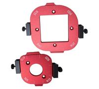 Juego de 2 plantillas de esquina de alta precisión 10-50R para uso profesional para acabado de madera preciso