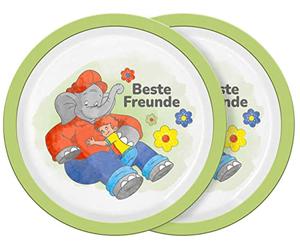 Juego de 2 platos de Benjamin con flores, 21,5 cm