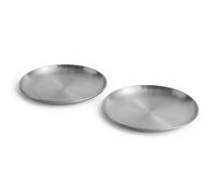 Juego de 2 Platos Grande Plata para Mercado Al Aire Libre