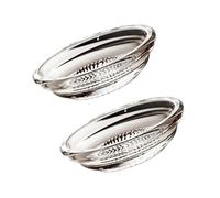 Juego de 2 platos multifuncionales de prensa de ajo y salsa para condimentos, fácil limpieza, accesorios de cocina, vidrio y especias