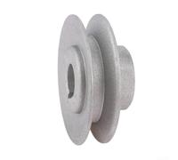 Juego de 2 poleas de aluminio para máquina de coser industrial, polea para motor de embrague, placa plana, tamaño 40-65 mm, robusto, duradero (65 mm)