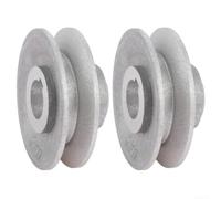 Juego de 2 poleas de motor de embrague resistentes para máquina de coser, rueda de correa trapezoidal de metal, 40, 50, 55, 60, 65 mm de diámetro, herramienta de taller de garaje (55 mm)