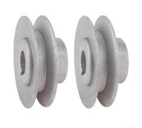 Juego de 2 poleas de motor de metal de 40 mm, 50 mm, 55 mm, 60 mm, 65 mm, rueda de correa en forma de V para máquina de coser industrial, transmisión de potencia del motor de embrague (60 mm)