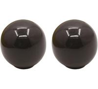 Juego de 2 pomos cerámica blanca vintage para muebles y cajones, Gris | Tiradores redondos decorativos para armarios y cómodas, estilo retro y acabado liso