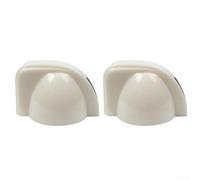 Juego de 2 pomos de guitarra con forma de cabeza de pollo para instrumentos de eje de 6 mm, ideales para restaurar el aspecto de estilo vintage a tu equipo (blanco)