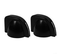 Juego de 2 pomos de plástico con cabeza de pollo para ejes de instrumentos de 6 mm, diseñados para su uso en restauración o modificación de guitarra (negro)