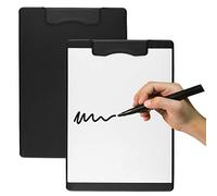 Juego de 2 portapapapeles magnéticos de tamaño de papel con perfil magnético, tamaño A4 estándar para documentos y cartas, tamaño 9 x 12.5 pulgadas
