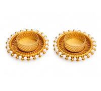 Juego de 2 portavelas Diwali Diya Deepawali Puja, regalos y decoración de
