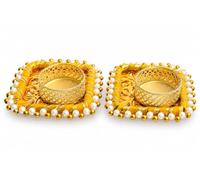 Juego de 2 portavelas Diwali Diya Deepawali Puja, regalos y decoración de