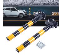 Juego de 2 Postes Barrera de Aparcamiento, Postes de Aparcamiento Aparcamiento, Barreras de Parking Poste Aparcamiento Bloqueo Garaje Estacionamiento de Hierro, Reflectante 60 cm