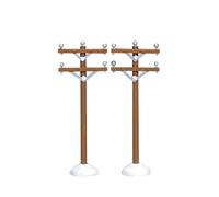 Juego de 2 postes telef nicos de la colecci n Lemax Village n. 64461