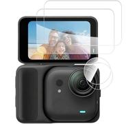 Juego de 2 protectores de pantalla de vidrio templado para Insta360 GO Ultra antiburbujas, HD, transparente, película de hidrogel, antiarañazos, antipolvo, protector de lente de cámara