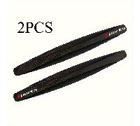Juego de 2 protectores de parachoques universales de goma con negra Adventure, antirrayones para esquinas con temática deportiva, para bordes de parachoques delanteros y traseros