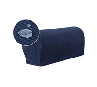 Juego de 2 protectores de reposabrazos de sofá color azul pavo real, fundas elásticas e impermeables para sillón y sofá, tapas antideslizantes para brazos, fundas duraderas para muebles