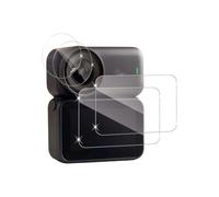 Juego de 2 protectores de vidrio templado para pantalla de cámara y lente, diseño inastillable, instalación sin complicaciones, juego de protectores de pantalla de lente de cámara