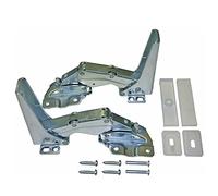 Juego de 2 puertas con bisagra para puerta superior + nevera inferior apta para Whirlpool Bauknecht Ignis Philips 481231018626 ATAG 70701573 Gorenje 331776 Küppersbusch 431370 Poggenpohl