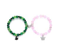 Juego de 2 pulseras de amistad para parejas de Wicked, regalos musicales malvados, regalos de relación de larga distancia, mercancía malvada A, as description, Plástico, como se muestra en la