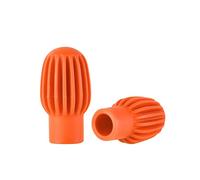 Juego de 2 puntas de práctica de baquetas de silicona, accesorios de repuesto para instrumentos musicales, tapas de funda de tambor, 2 piezas de tapa de silencio de tambor, punta silenciosa, práctica