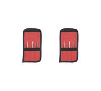 Juego de 2 punzones de bisagra para clavos, cincel frío con bolsa para quitar pasadores de puerta