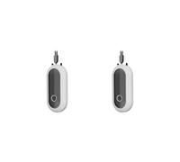 Juego de 2 purificadores de aire portátiles personales, ionizadores negativos, aniones de aire, color blanco, 78 x 40 x 20 mm
