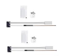 Juego de 2 radiadores de cerámica y termistor para Bambu Lab P1P/P1S/Combo, 24 V, 48 W, termistor, 300 °C, con pinzas de sujeción y pasta térmica