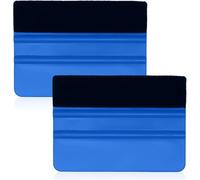 Juego de 2 rascadores de plástico para Pegatinas, película de Vinilo Suave, Herramienta de Tintado de Ventanas, rascador de Fieltro Suave para Bordes (2 Piezas) Herramienta