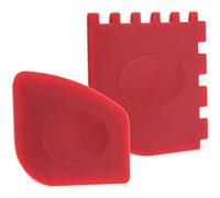 Juego de 2 raspadores para barbacoa - Herramienta profesional para raspar parrillas - Para placas y sartenes de parrilla - Duraderos