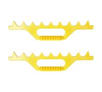 Juego de 2 rastrillos espaciadores de marco de colmenas para apicultores de apicultores, diseño ergonómico, compatibilidad de 8 marcos, herramienta espaciadora de apicultura de medición precisa