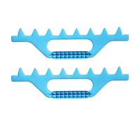 Juego de 2 rastrillos espaciadores de marco de colmenas para apicultores de apicultores, diseño ergonómico, compatibilidad con 7 marcos, medidas precisas, equipo de apicultura ligero