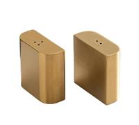 Juego de 2 recipientes de condimentos de cocina de acero inoxidable, dispensadores de sal y pimienta para restaurantes, uso en condimentos de cocina