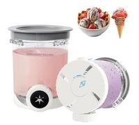 Juego de 2 recipientes para pintas Ninja Creami Swirl y tapa - Compatible con NC700 NC701 Serie Ninja Creami Swirl Pintes - Libre de BPA y apto para lavavajillas