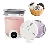 Juego de 2 recipientes para pintas Ninja Creami Swirl y tapa - Compatible con NC700 NC701 Serie Ninja Creami Swirl Pintes - Libre de BPA y apto para lavavajillas