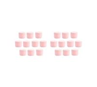 Juego de 2 recipientes vacíos de plástico rellenables para crema facial con tapa, color rosa, 20 g