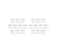 Juego de 2 recipientes vacíos de plástico rellenables para crema facial con tapa transparente, 20 g