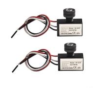 Juego de 2 relés fotográficos NK-301F, interruptor empotrado, sensor crepuscular IP65, resistente al agua, para lámparas de calle, luces exteriores, AC 80 V-277 V, control automático de la luz, ahorro