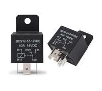 Juego de 2 relés motor 12 V, bobina 5 pines, 40 amperios SPDT JD2912-1Z-12VDC 40A 14VDC, interruptor automático y arrancador