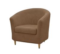 Juego de 2 Reposabrazos Elásticos Funda Sillas Comedor de Color Liso, Modernos Y Lavables, Ideales para Salas de Estar, Dormitorios Y Hogares (Marrón).