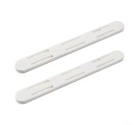 Juego de 2 rieles deslizantes de plástico blanco para cajones, rieles de basura de 10.4 pulgadas para cajones de armario, canasta, corredores de deslizamiento suave para armario de cocina, estantes de