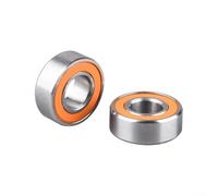 Juego de 2 rodamientos de carrete de pesca de acero inoxidable para carretes de cebo, tamaño 13 x 7 x 4 mm