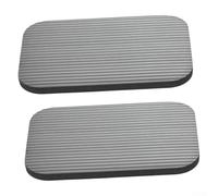 Juego de 2 rodilleras de yoga - Cojines de espuma para rodillas muñecas codos con textura antideslizante 29 x 19 x 1,5 cm 38 x 20 x 1 cm negro - para yoga pilates tablón soporte