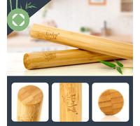 Juego de 2 rodillos 100 % de bambú 30/40 x 3,3 cm (LxØ) Superficie lisa Bambú Klarstein
