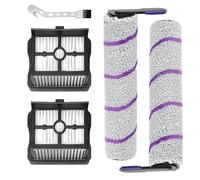 Juego de 2 rodillos de cepillo + 2 HEPA Filter de repuesto Compatible with Rowenta X-Clean 10, Compatible with Narwal S20 Pro aspiradora en seco y húmedo accesorios