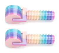 Juego de 2 rodillos para pintura de diamantes, herramienta de presión innovadora, rodillo impreso en 3d, agarre cómodo, herramienta de pintura de diamante desmontable para ocio creativo