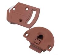 Juego de 2 rodillos para puerta corredera con ruedas de polea única ABS para muebles, con altura ajustable y tornillos avellanados ocultos