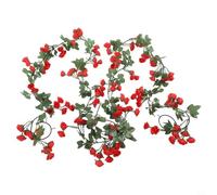 Juego de 2 rosas artificiales de 1 8 m de longitud con 69 rosas cada una para crear hermosas exhibiciones (rojo)